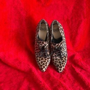 Dolce & Gabbana Ponyhair Animal Print Chelsea Boots | 3.5" Heel | Gently Used